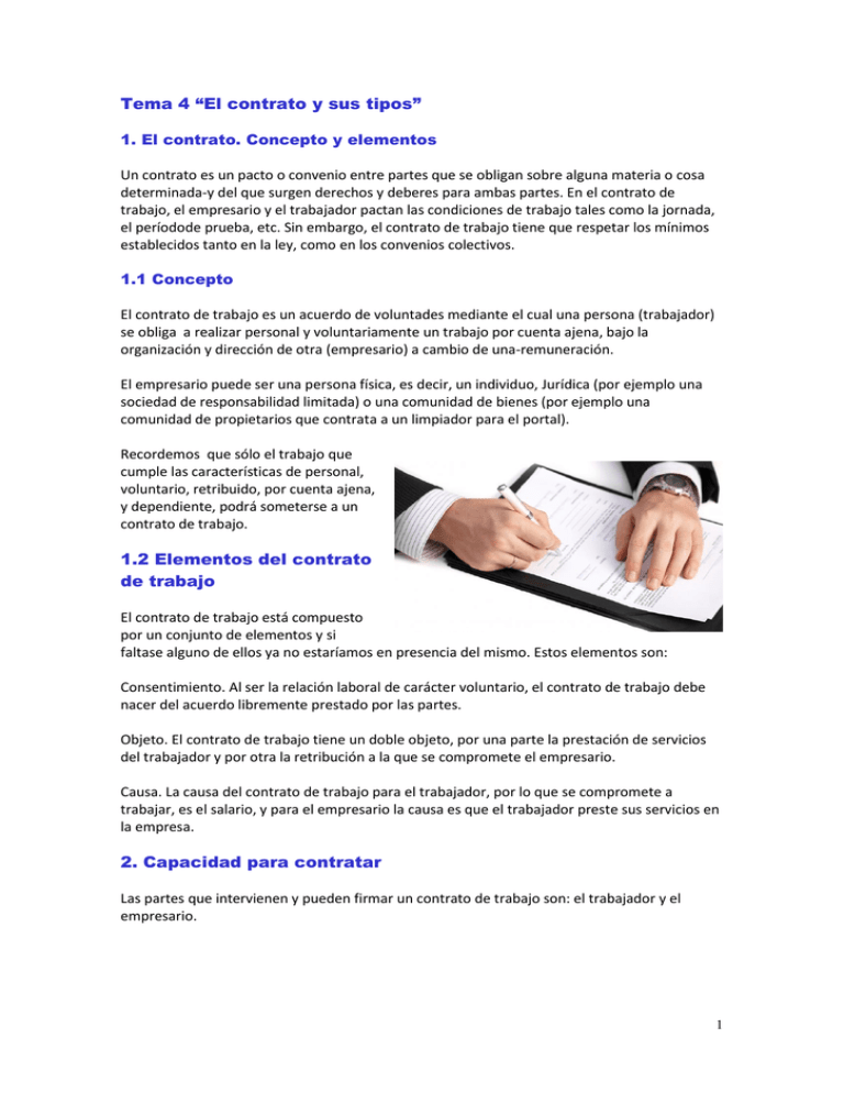 Tema 4. Tipos De Contratos