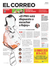 El PNV está dispuesto a escuchar a Rajoy