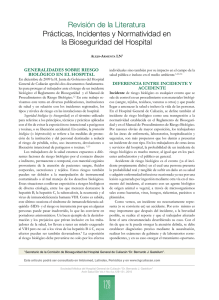 Prácticas, Incidentes y Normatividad en la Bioseguridad del Hospital