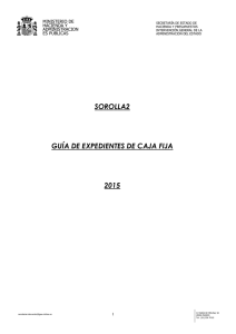 SOROLLA2 GUÍA DE EXPEDIENTES DE CAJA FIJA 2015