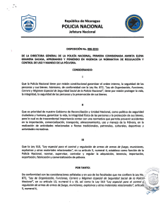 disposicion 006-2015 de la policía nacional sobre