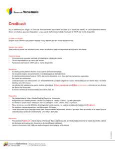 Credicash - Banco de Venezuela