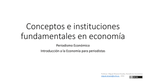 Conceptos e instituciones fundamentales en economía