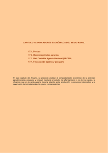 INDICADORES ECONÓMICOS DEL MEDIO RURAL 17.1. Precios