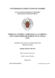 UNIVERSIDAD COMPLUTENSE DE MADRID NOBLEZA, GUERRA