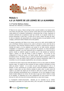 Módulo 4 4.6 LA FUENTE DE LOS LEONES DE LA ALHAMBRA