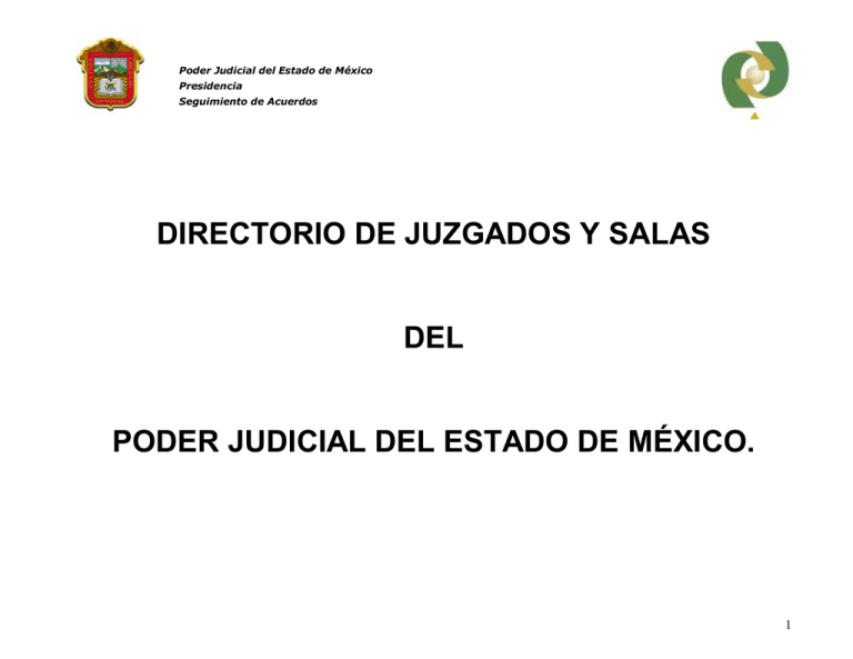 directorio de juzgados y salas del poder judicial del estado de méxico.