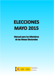 Manual para miembros de las Mesas electorales