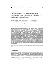The Importance of the Precipitation and the Susceptibility of the