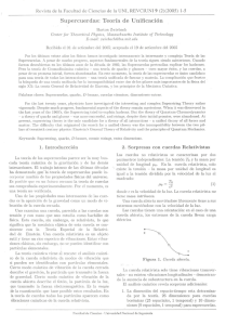 Supercuerdas: Teoría de Uniﬁcación