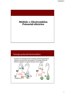 Módulo 1: Electrostática Potencial eléctrico