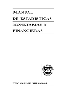 Manual de Estadísticas Monetarias y Financieras 2001