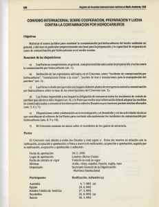 Convenio internacional sobre cooperación, preparación y lucha