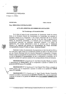 Page 1 ¿? AYUNTAMIENTO DE TORRELAVEGA Nº. Registro E. L.