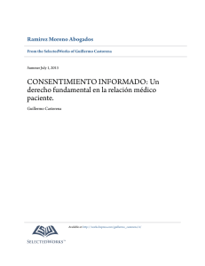 CONSENTIMIENTO INFORMADO: Un derecho fundamental en la