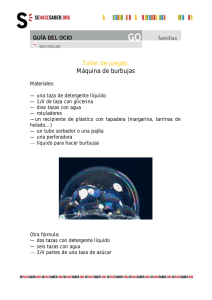SHS (Infantil) La maquina de burbujas