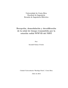 Recepci&oacute;n, demodulaci&oacute;n y decodificaci&oacute;n de la se&tilde;nal de tiempo
