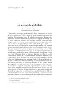 La melancolía de Calisto