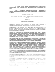 reglamento del consejo local de tutelas del municipio de ahome