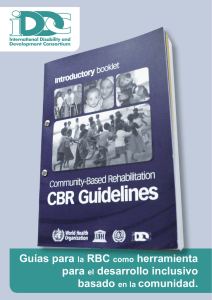 Guías para la RBC como herramienta para el desarrollo inclusivo