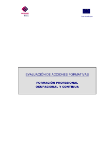 evaluación de acciones formativas