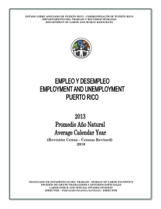empleo y desempleo promedio año natural 2013 (rev. censo 2010)