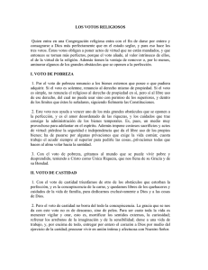 Los votos religiosos - AutoresCatolicos.org