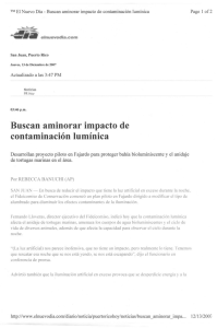 TM Ei Nuevo Día — Buscan aminorar impacto de contaminación lu