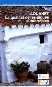 Quadern nº 3. Aquanet. La qualitat de les aigües subterrànies (2004)