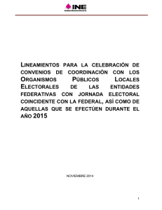 lineamientos para la celebración de convenios de