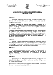 reglamento de resolución extrajudicial