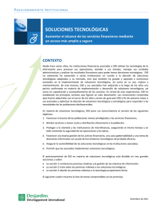 soluciones tecnológicas - Développement international Desjardins