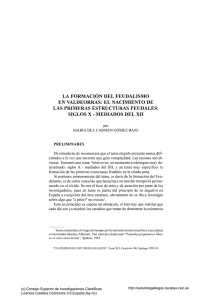 La formación del feudalismo en Valdeorras. El nacimiento de las