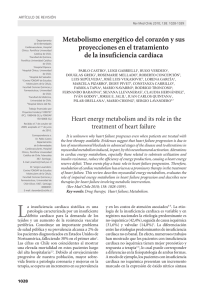 Metabolismo energético del corazón y sus proyecciones