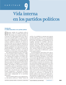 Vida interna en los partidos políticos