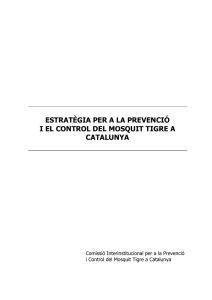 estratègia per a la prevenció i el control del mosquit tigre a catalunya