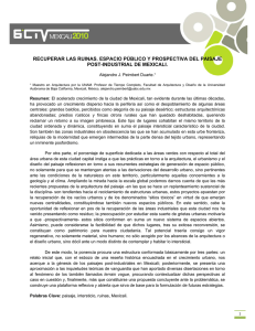RECUPERAR LAS RUINAS. ESPACIO P&Uacute;BLICO Y PROSPECTIVA