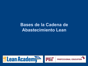 Bases de la Cadena de Abastecimiento Lean