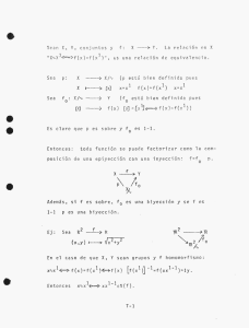 Sean X, Y, conjuntos y f: X >• Y. La relación en X "X