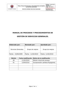 MANUAL DE PROCESOS Y PROCEDIMIENTOS DE GESTIÓN DE