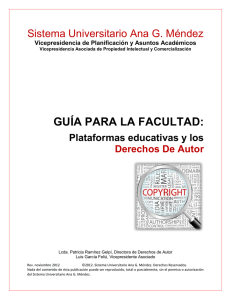 guía para la facultad - Sistema Universitario Ana G. Méndez