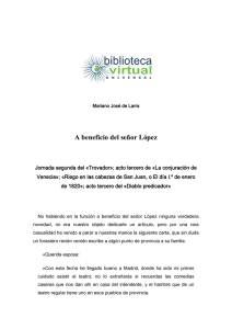 A beneficio del señor López - Biblioteca Virtual Universal