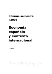 Economía española y contexto internacional