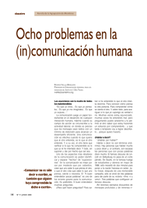 Ocho problemas en la (in)comunicación humana