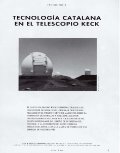 tecnolog~acatalanaen el telescopio keck