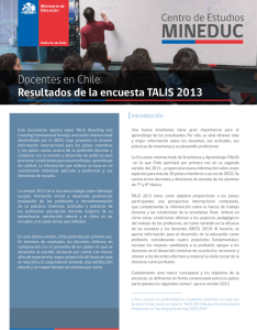 N°29 año 4: Docentes en Chile: Resultados de la encuesta TALIS
