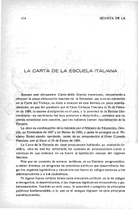 la carta de la escuela italiana - Repositorio de la Universidad de