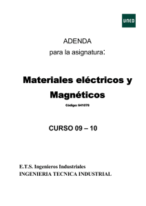 Materiales eléctricos y Magnéticos