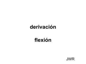 III derivación, flexión Archivo