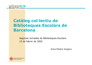 Catàleg col∙lectiu de Biblioteques Escolars de Barcelona